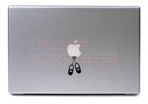 ... shoes - cute funny apple decal laptops notebooks stickers quotes art