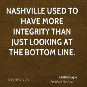 Crystal Gayle - Nashville used to have more integrity than just ...