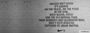 ... timeline cover on success: Success isn’t given it’s earned