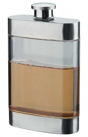 home clear hip flask promotions melbourne cup products clear hip flask ...