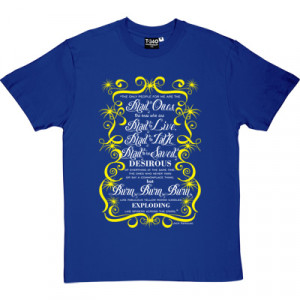 Jack Kerouac Mad Ones Quote Royal Blue Men's T-Shirt. From On The Road ...