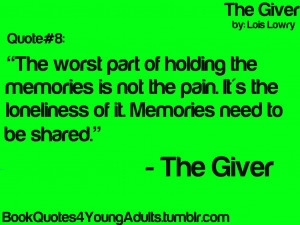 quotes from the giver book