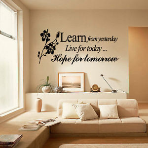 Details about Hope For Tomorrow Quote Removable Vinyl Decal Art Home ...