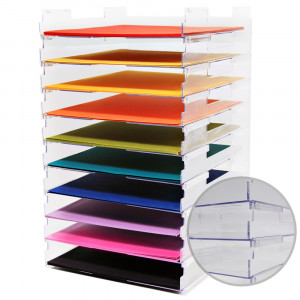 Umbrella Crafts - 12 x 12 Stackable Paper Trays - No Lip - 10 Pack