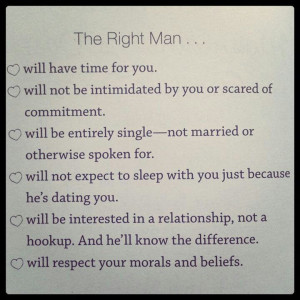The right man