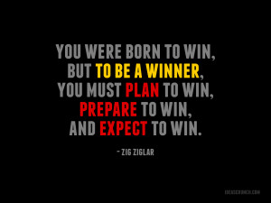 Inspiring Business Quote - You were born to win