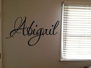 Custom-Abigail-Girls-Room-Name-Nursery-Baby-Kids-Vinyl-Wall-Quote ...