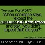 , life, quote sarcastic, quotes, sayings, expect the unexpected ...