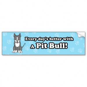 Cute Pit Bull Dog This Original Cartoon Illustration