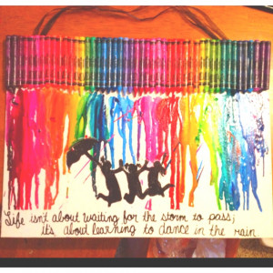 Crayon picture with quote