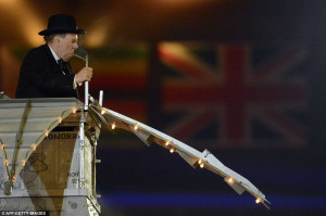 Smokingly good: Timothy Spall smokes a cigar while playing Winston ...