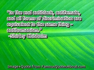 Quotes about discrimination