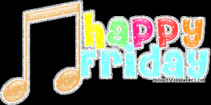 Happy Friday Glitter Graphic