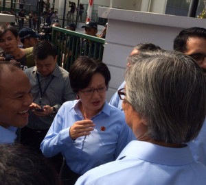 ... Lim of the Workers' Party on Nomination Day. Photo: Nicholas Yong