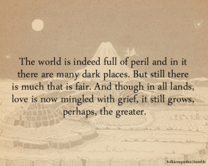 ... love is now mingled with grief, it still grows, perhaps, the greater