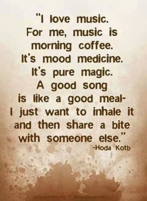 Music soothes the soul