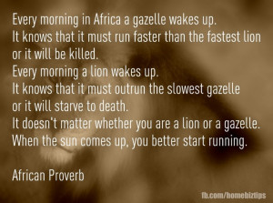 Love this African proverb. Thank you Trini!