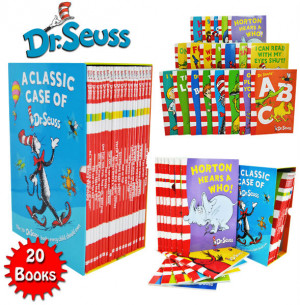 ... Seuss 20 libros caja paquete conjunto colección incluye lorax nuevo