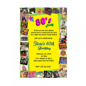 80 s night party birthday invitation digital file $ 8 00 80 s party ...