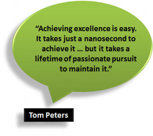 tom peters quote excellence