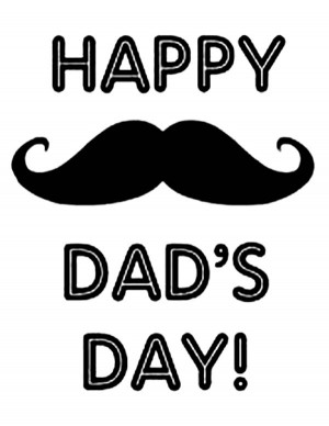 father of mustache colouring pages