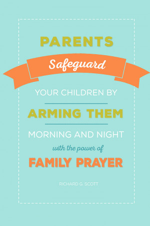 Parents, safeguard your children by arming them morning and night with ...