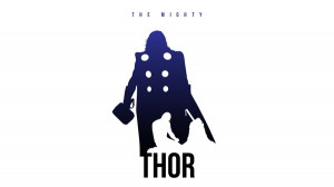 minimalistic thor silhouette marvel comics the avengers posters fan ...