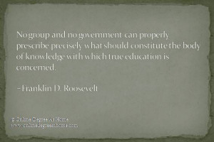 ... education is concerned. -Franklin D. Roosevelt #Quotesoneducation #