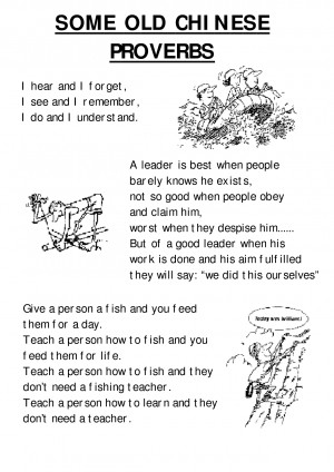 Some Old Chinese Proverbs