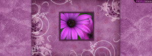 Facebook Timeline Cover Purple Flowers
