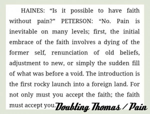 Doubting Thomas / Pain