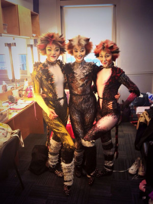 Cats tour 2013. Demeter: Freya Rowley, baby Griz: Francesca Whiffen ...