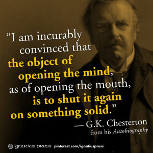 From Chesterton's Autobiography.