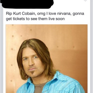 funny picture kurt cobain billy ray cyrus