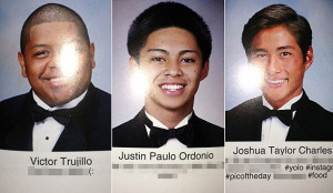 Oops: Three high school students included sexually suggestive quotes ...