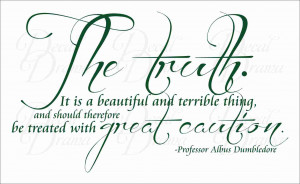 Dumbledore - The TRUTH is a Beautiful and Terrible Thing...Treat with ...