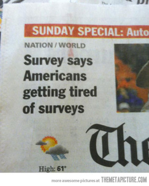 Funny photos funny newspaper survey Sunday