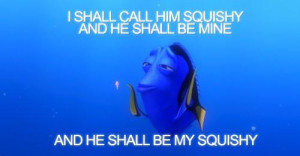 blue, cute, disney, dory, finfding nemo, fish, nemo, quotes, squishy
