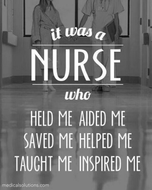 It was a nurse!!!! Happy nurse's week!!! THANK YOU WEBLIN & WEER ...