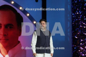 Rajiv Shukla at the Rajiv Gandhi Award for excellence ceremony at