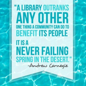 Library quote from Andrew Carnegie. Please repin.