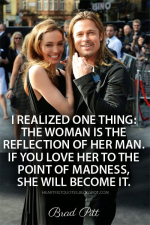 Secret of love : Brad Pitt about his wife