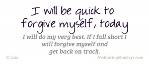 Quotes about forgiving yourself