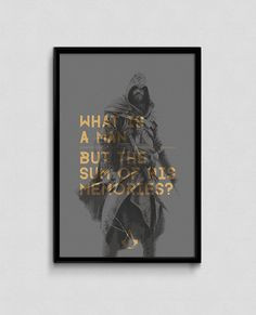 Assassin's Creed: Quote Posters by Dylan Frim, via Behance More