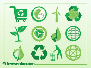 Set Ecology Vector Icons