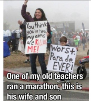 Funny Marathon Signs