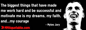 Myles Jury on courage, dreams, and faith