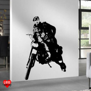 Marlon Brando - Wild One large silhouette wall art sticker