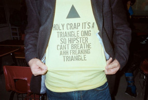 funny hipster shirt triangle