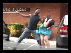 of course it's a black man hitting a white woman